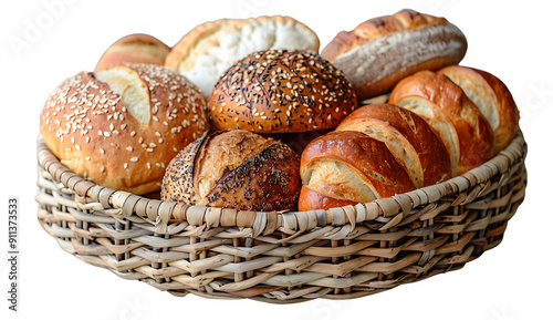 Obraz na płótnie Bread, cut out background, transparent background w salonie