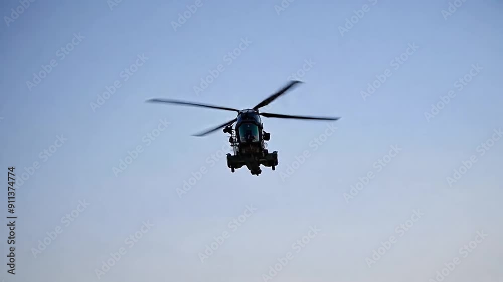 Helicopter Flying against Clear Blue Sky - aviation, air, vehicle, transportation, rotor, flight
Helicopter Flying against Clear Blue Sky - aviation, air, vehicle, transportation, rotor, flight