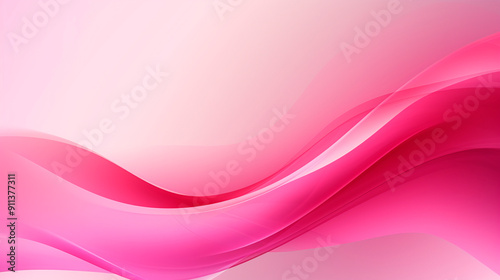 Pink abstract background with lines, stripes. Wavy text area for card, banner, flyer, design