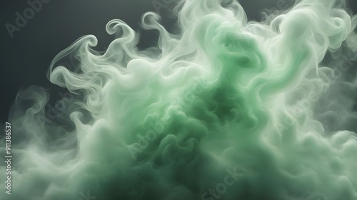 light green and gray smoke or cloudy