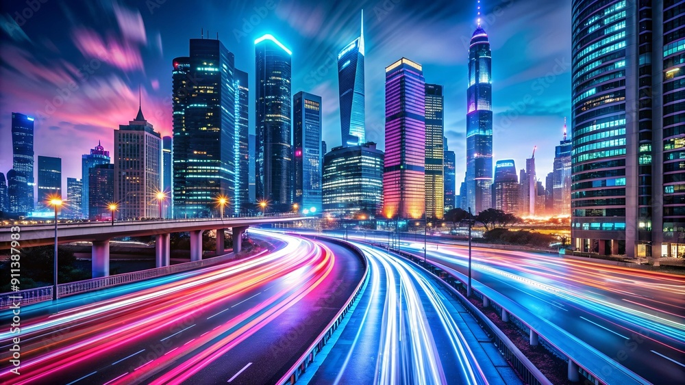 Neon Dreams: A Symphony of Light and Motion in a Futuristic Cityscape Generative AI Neon Dreams: A Symphony of Light and Motion in a Futuristic Cityscape Generative AI