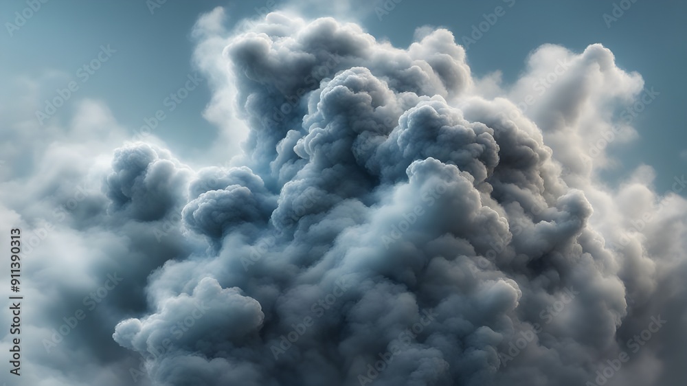 sky blue and gray smoke or cloudy sky blue and gray smoke or cloudy