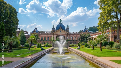 Casino concept Wiesbaden and the famous Kurhaus