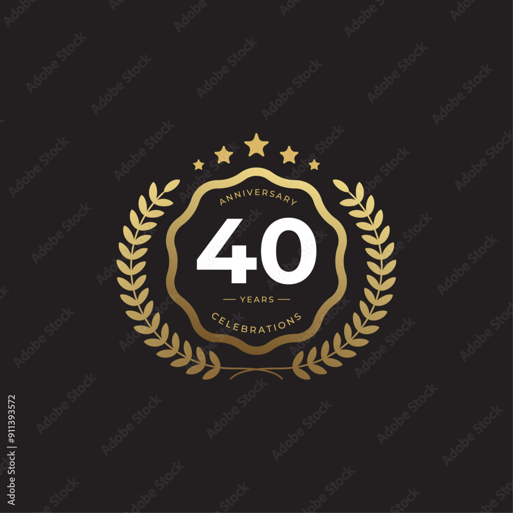 Fototapeta premium anniversary celebrations Logo Colletions Template 