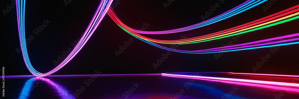 3d render, abstract background with colorful spectrum. Bright neon rays and glowing lines 3d rendering, abstract digital background. 3d render, abstract background with colorful spectrum. Bright neon rays and glowing lines 3d rendering, abstract digital background.
