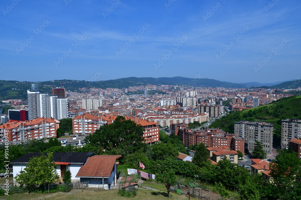 Panoramic view of Bilbao, city in the north of Spain. Panoramic view of Bilbao, city in the north of Spain.