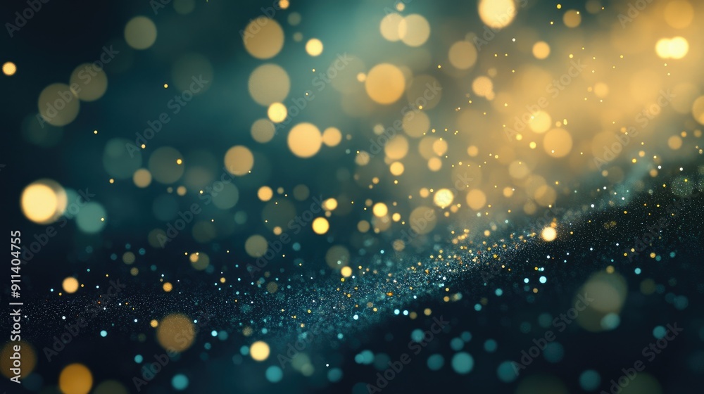 Defocused particles creating a sparkling bokeh effect Defocused particles creating a sparkling bokeh effect