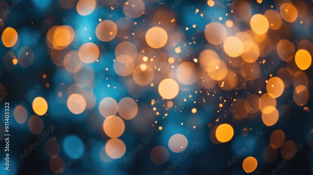 Defocused particles creating a sparkling bokeh effect Defocused particles creating a sparkling bokeh effect