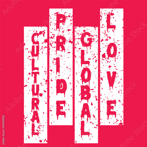 CULTURAL PRIDE GLOBAL LOVE T SHIRT DESIGN
