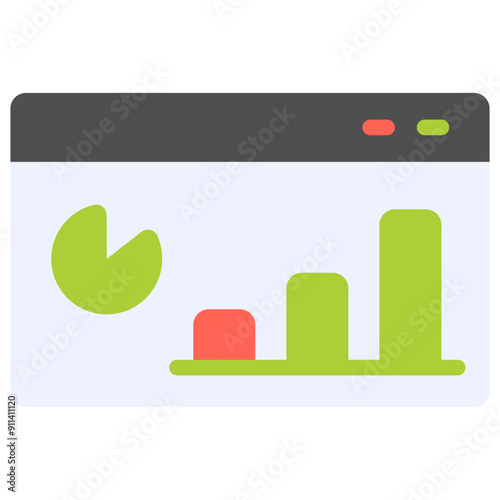 statistic flat icon