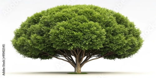 Lifelike render of an African boxwood tree, myrsine africana, African, boxwood, tree, myrsine, africana, render, lifelike photo