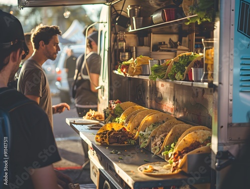 Tacos at a Food Truck