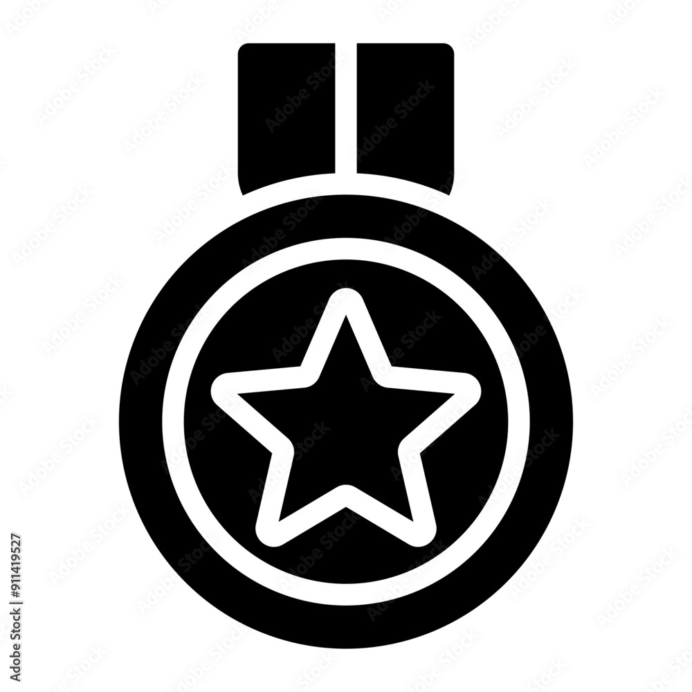 medal glyph icon medal glyph icon