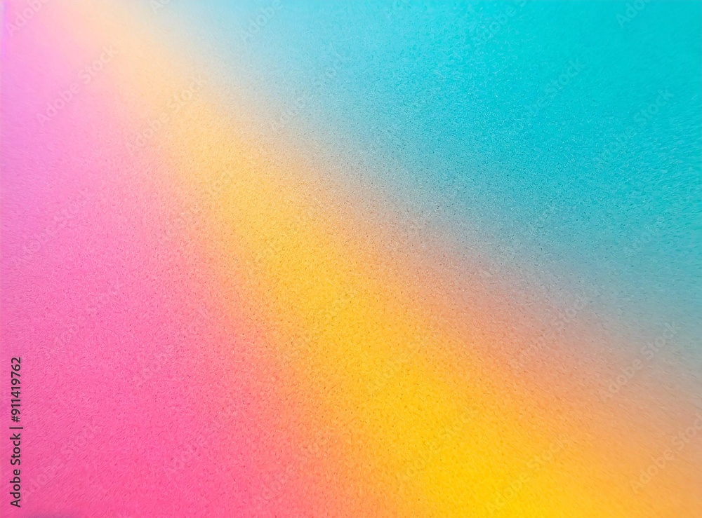 Colorful pink, yellow and turquoise gradient noisy grain background texture Colorful pink, yellow and turquoise gradient noisy grain background texture