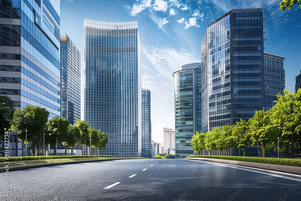 Urban Cityscape Background With Modern Skyline in Metropolitan Environment Urban Cityscape Background With Modern Skyline in Metropolitan Environment