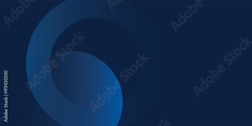 Modern abstract gradient dark navy blue banner. Minimal geometric dark blue light banner background abstract design. Vector abstract graphic design