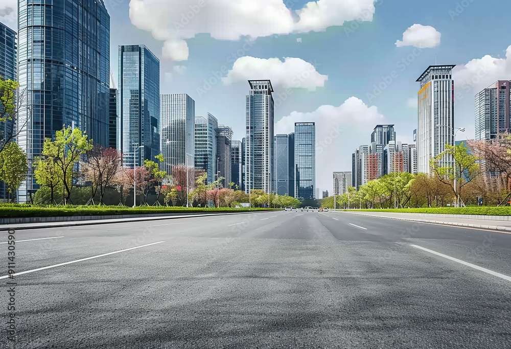 Urban Cityscape Background With Modern Skyline in Metropolitan Environment Urban Cityscape Background With Modern Skyline in Metropolitan Environment