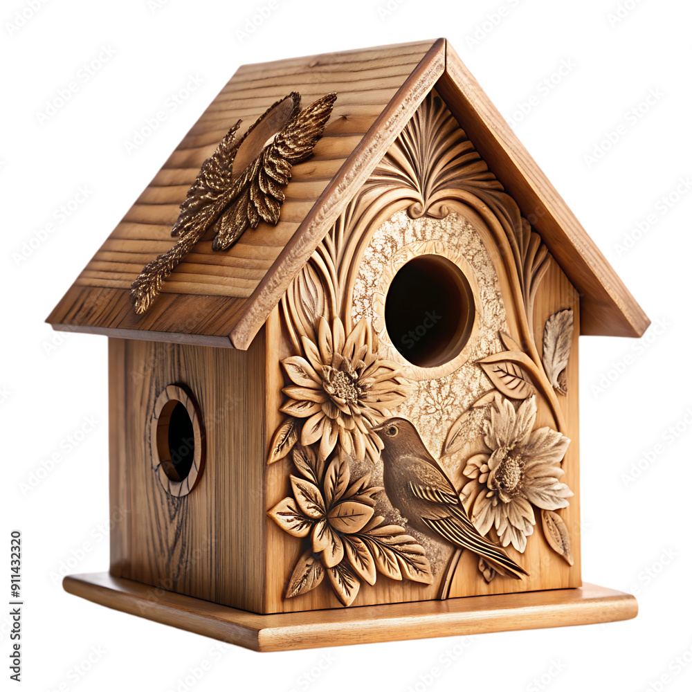 wooden bird house