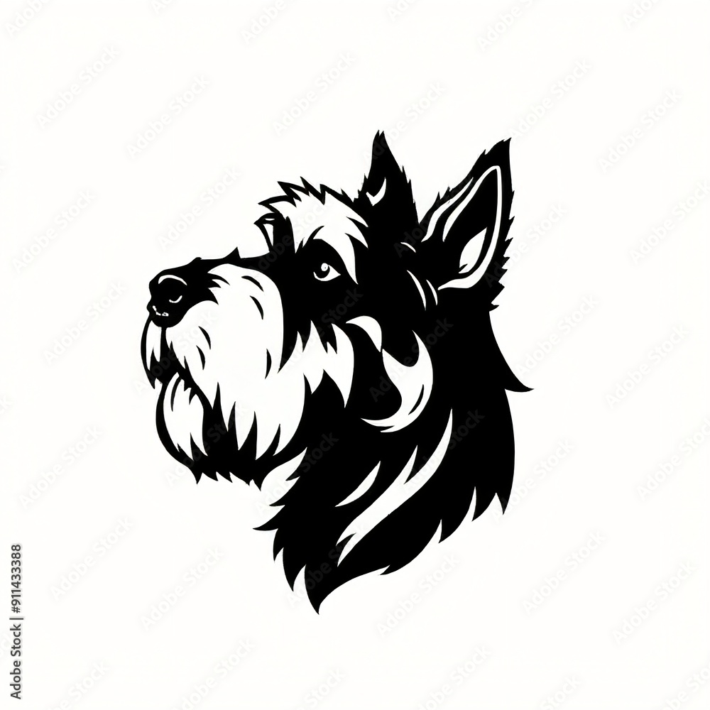 Obraz premium simple dog logo