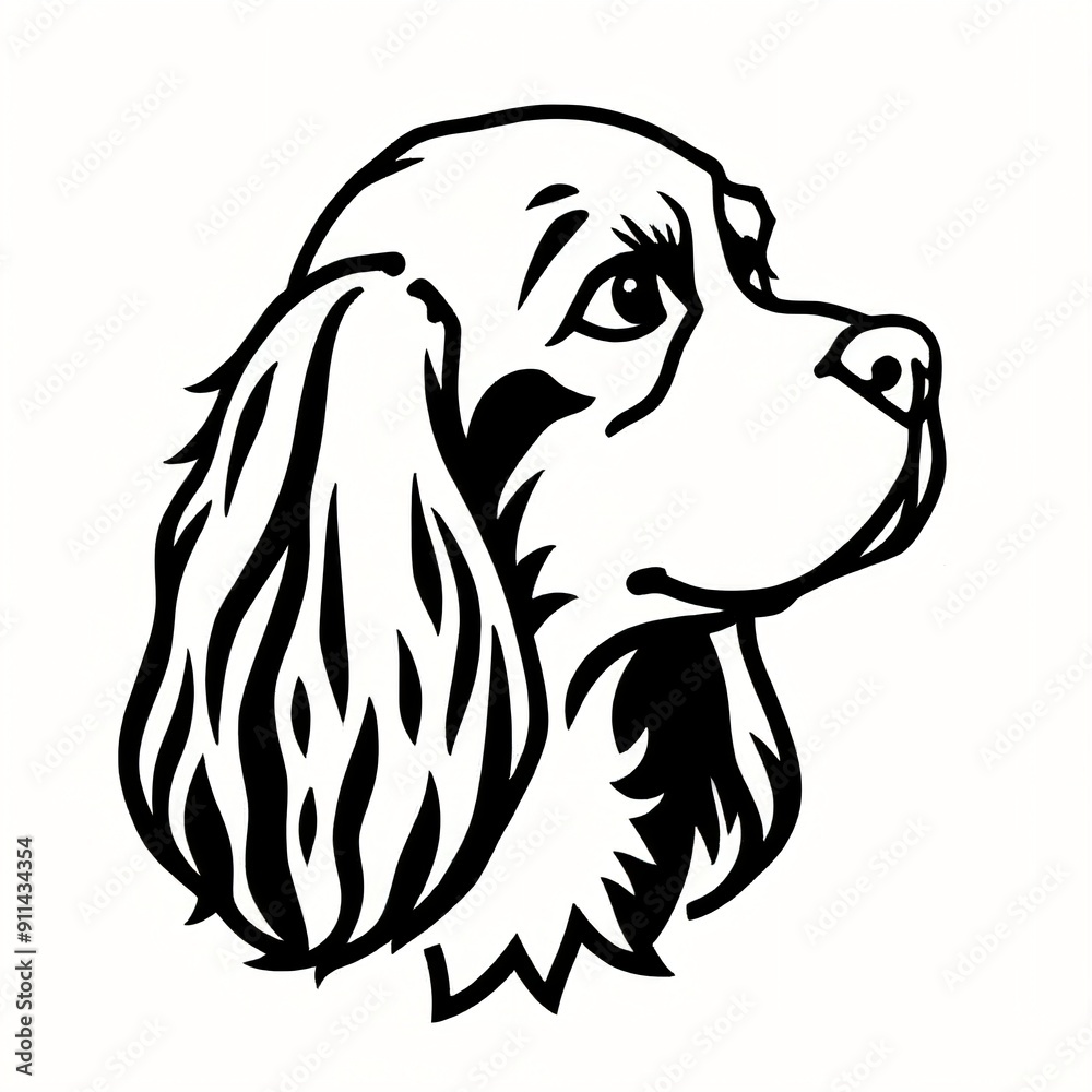 Fototapeta premium simple dog logo