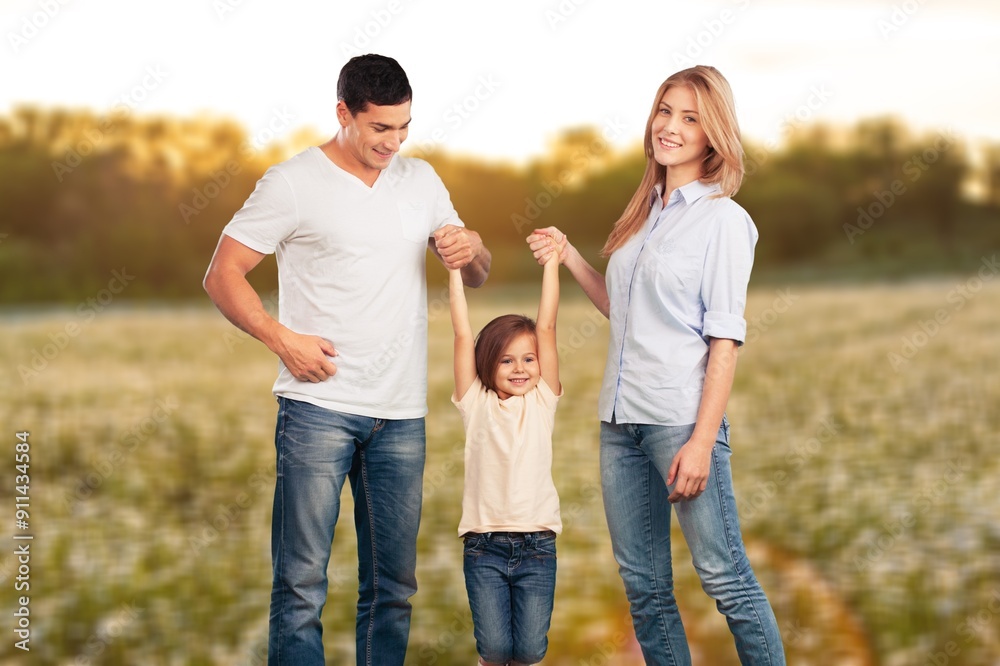 Happy young family with children have fun together, Happy young family with children have fun together,