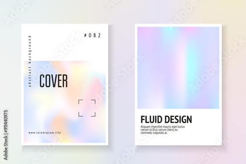 Rainbow Poster. Spectrum Foil. Plastic Screen. Color Shape. Isolated Pearl Backdrop. Violet Geometry Paper. Digital Effect. Purple Rainbow Poster