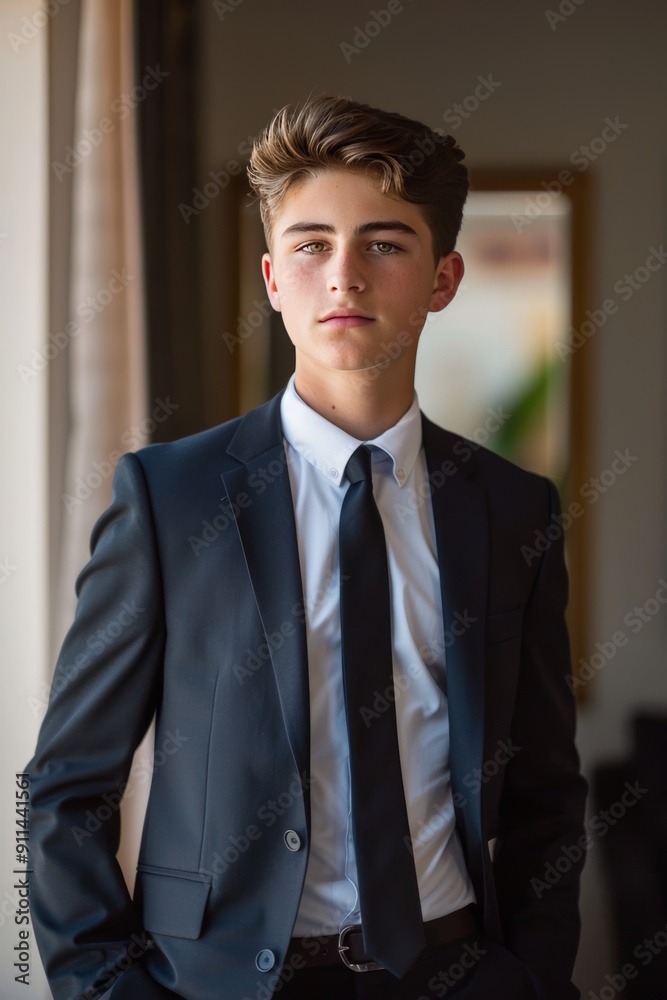 Young executive in a straightforward, clean setting. Young executive in a straightforward, clean setting.