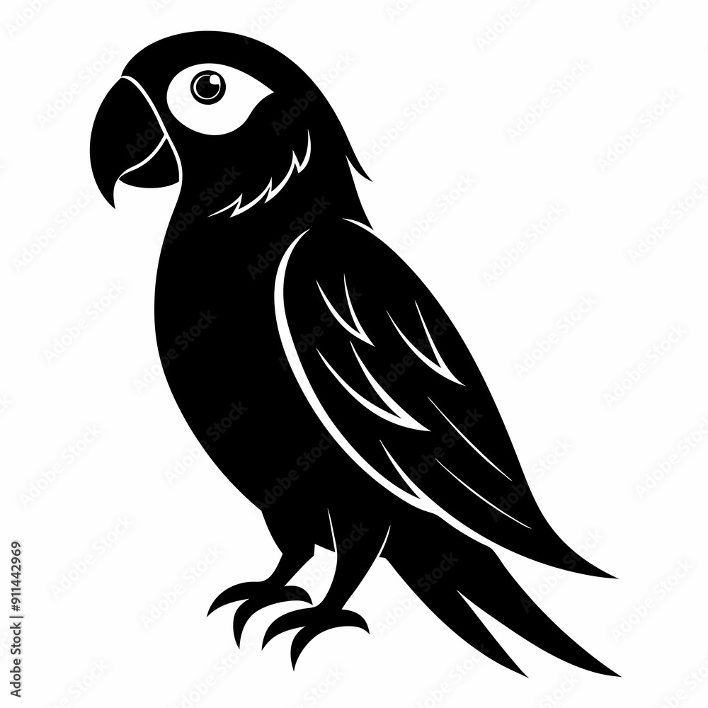 Parrot Black silhouette Parrot Black silhouette