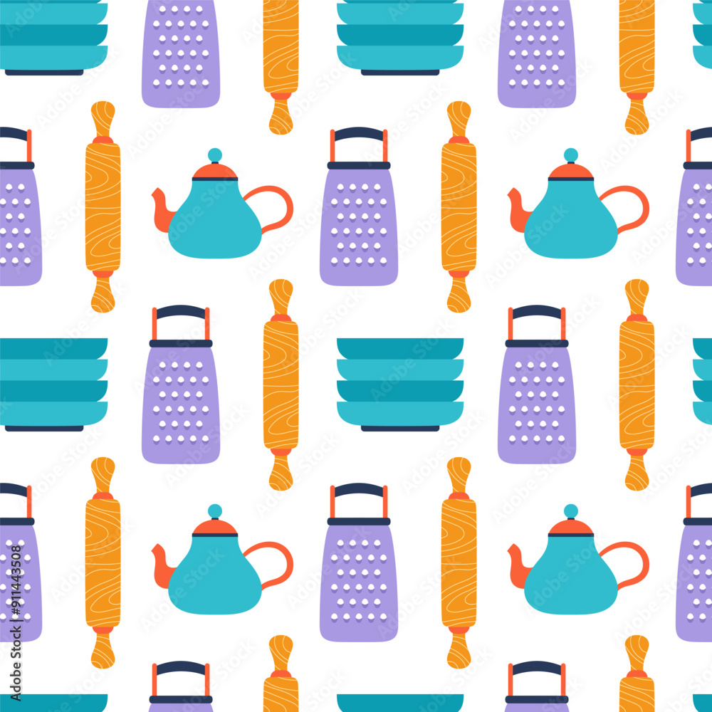 seamless pattern of kitchen tools seamless pattern of kitchen tools
