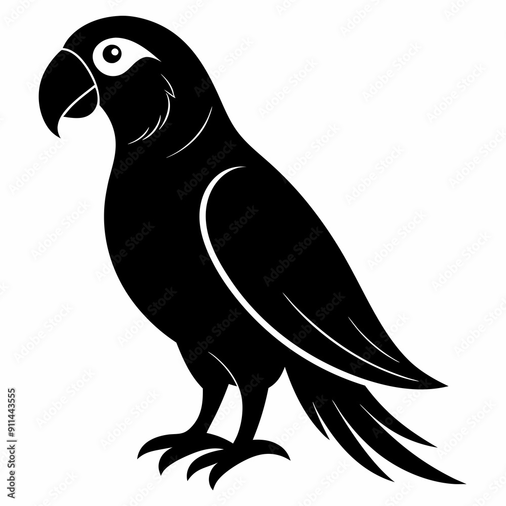 Parrot Black silhouette Parrot Black silhouette