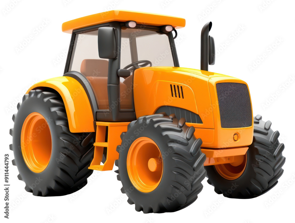 Obraz premium PNG Tractor vehicle transportation.