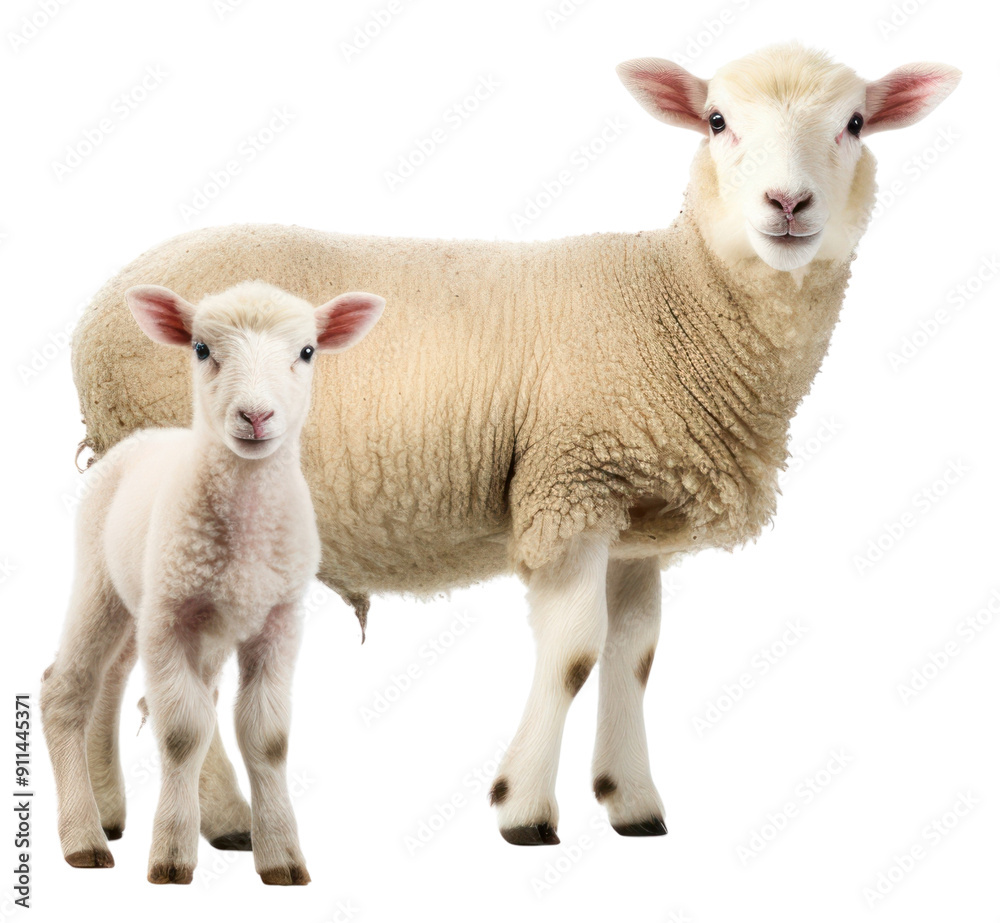 Obraz premium PNG Livestock animal mammal sheep.