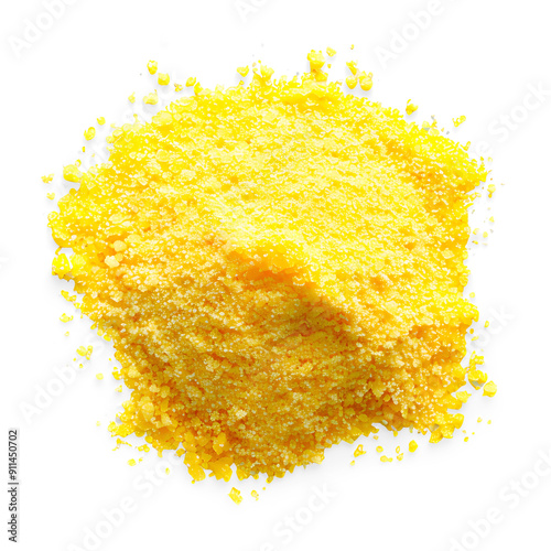 Heap of Corn Flour on a Transparent Background photo