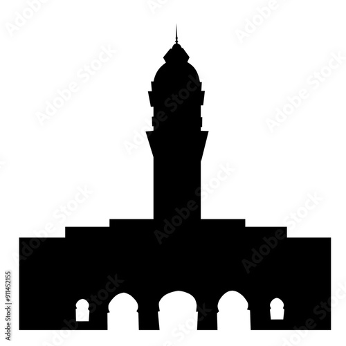 Sultan abdul samad building silhouette  photo