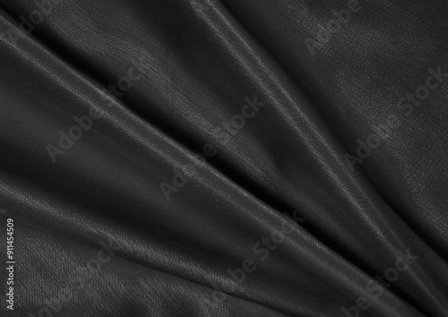 Indigo color cloth texture photo background. Natural textile material pattern cover. Black and white monochrome grayscale photo