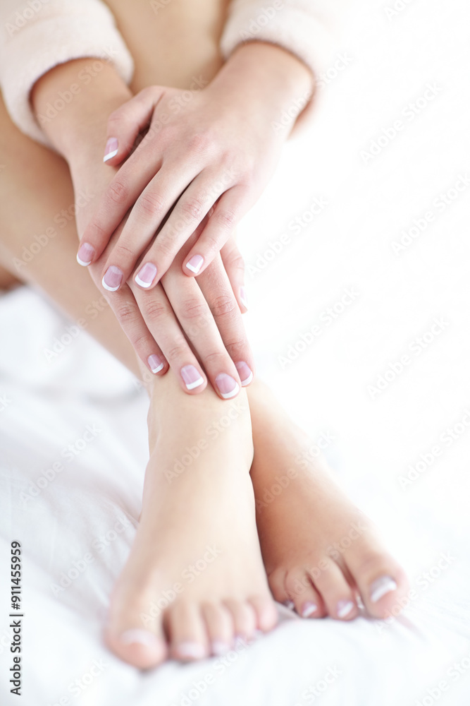 Hands, manicure and nails with woman and salon, cosmetic care and luxury results. Model, shine and glow with natural cosmetics, skincare and wellness with spa aesthetic or relaxing dermatology Hands, manicure and nails with woman and salon, cosmetic care and luxury results. Model, shine and glow with natural cosmetics, skincare and wellness with spa aesthetic or relaxing dermatology