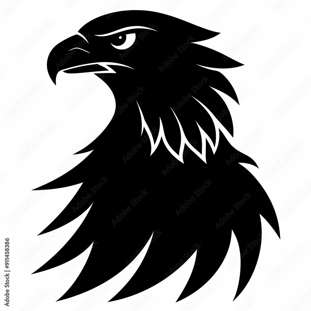 Obraz premium Eagle Black silhouette