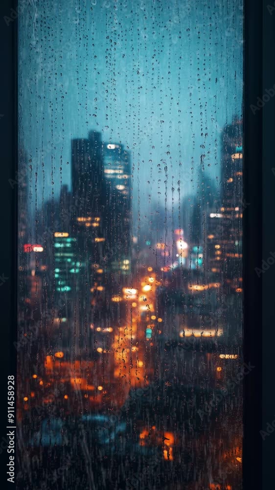 city skyline at night