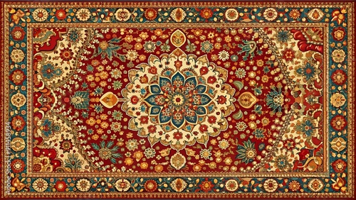 A Tapestry of Ottoman Tradition: A Generative AI Interpretation of a Classical Turkish Carpet  Generative AI