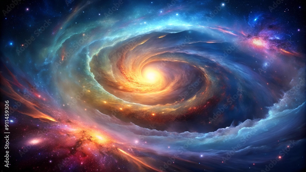 Cosmic Nebula Swirl: A Symphony of Color and Light AI generated Cosmic Nebula Swirl: A Symphony of Color and Light AI generated