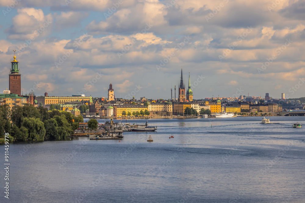 Panoramic view of the city of Stockholm, Sweden Panoramic view of the city of Stockholm, Sweden