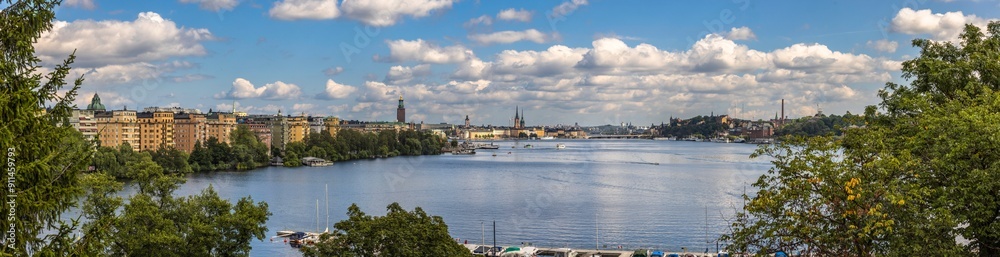 Panoramic view of the city of Stockholm, Sweden Panoramic view of the city of Stockholm, Sweden