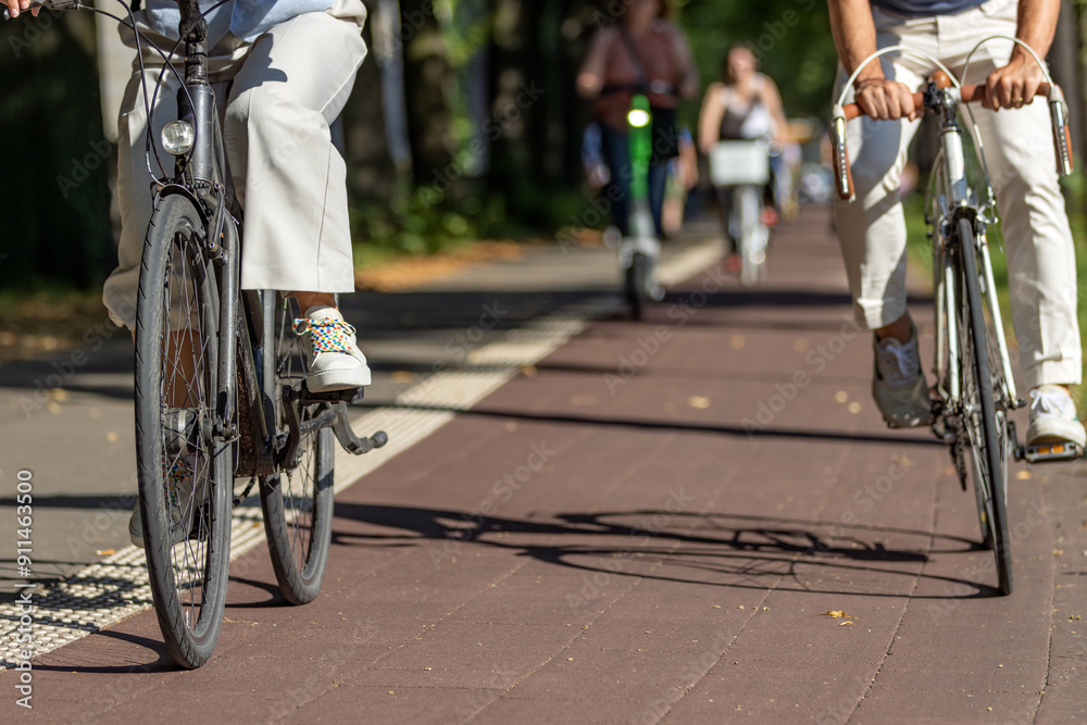 Fototapeta premium busy_cycleway