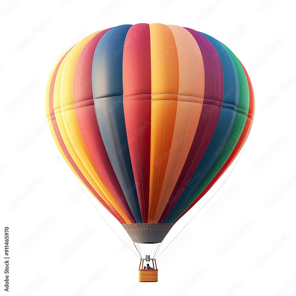 Fototapeta premium air balloon on white background