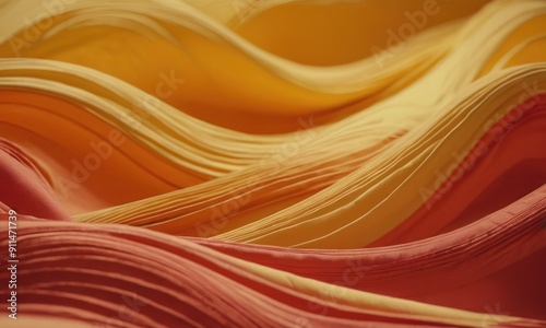 Abstract color fabric cloth waves background. Generative AI