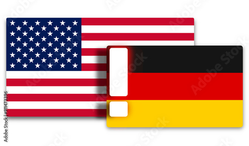 flag of Germany and United ...
