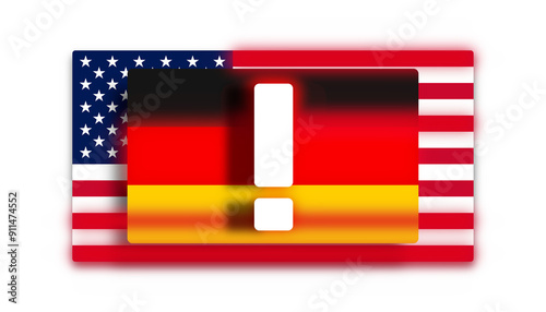 flag of Germany and United ...