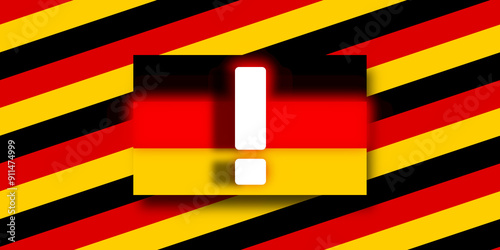 flag of Germany and exclama...
