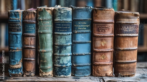 Vintage Leather Bound Books