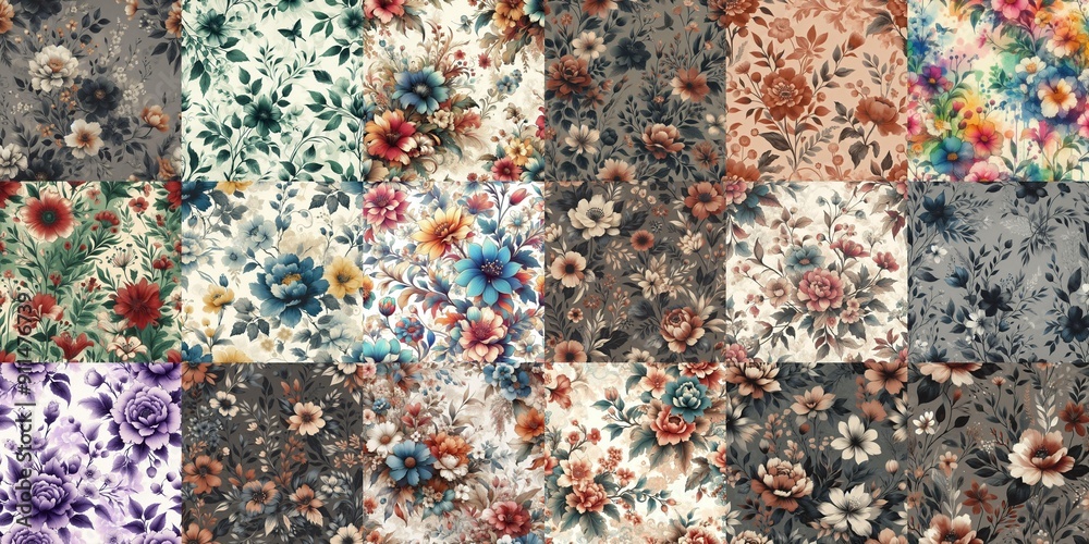 beautiful flowers in ink draw style. AI generated illustration beautiful flowers in ink draw style. AI generated illustration